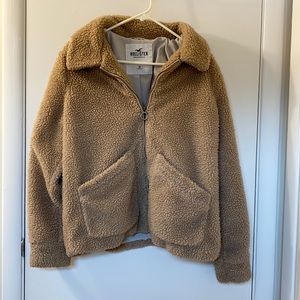 Hollister teddy bear jacket